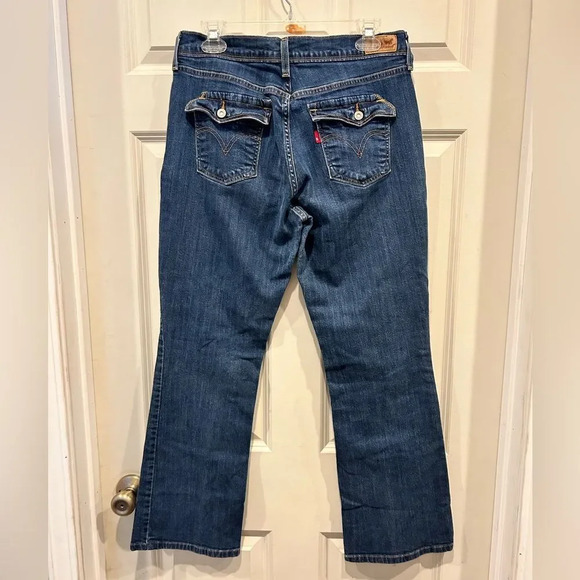 Levi’s 515 Red Tab Boot Cut Stretch Jeans Women's SZ 12 S/C - Picture 2 of 7